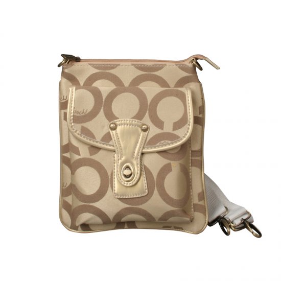 Coach Turnlock Signature Small Khaki Crossbody Bags EPH | Women